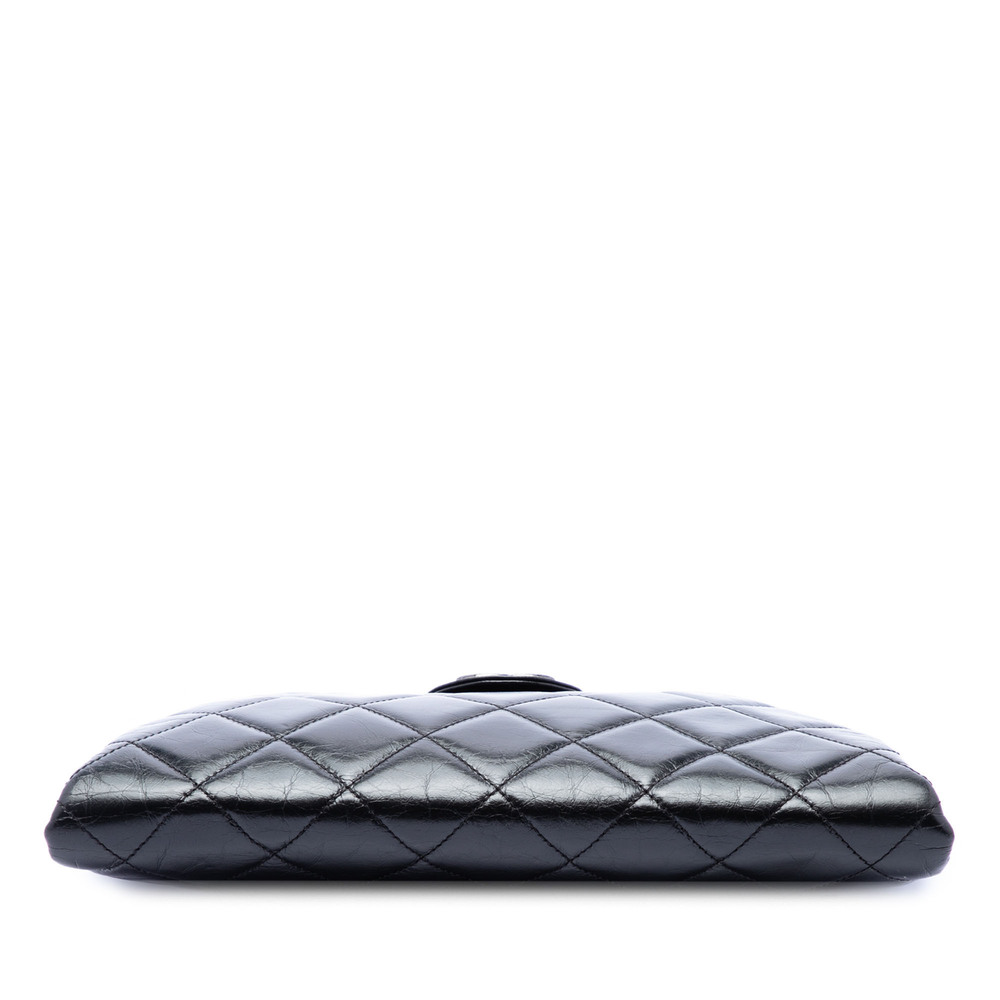 Pre-Loved Chanel Quilted Glazed Calfskin Coco Pleats Chain Clutch - Picture 3 of 6